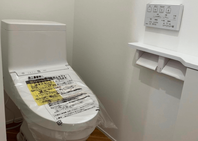 ウォシュレットの設置写真